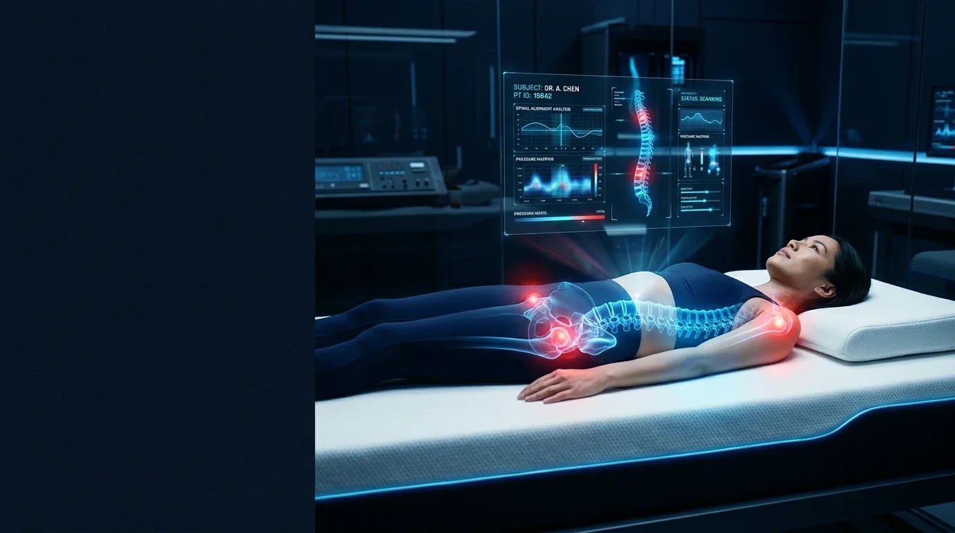 Diagnostic Rest System™ body mapping on a mattress